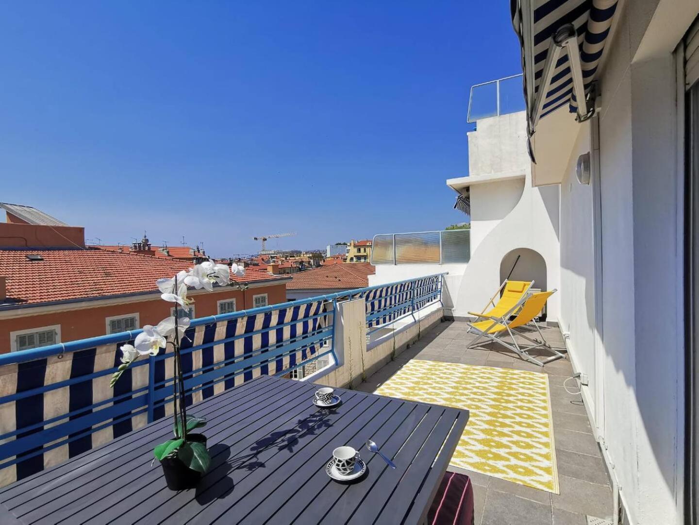 5 Papon - Dernier Etage - Terrasse A Ciel Ouvert - Garibaldi Ницца Экстерьер фото
